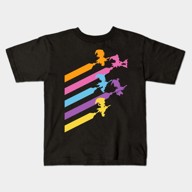 Magic colors Kids T-Shirt by Domichan